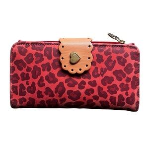 Maria Filo Clutch Cheetah Animal Print Wallet